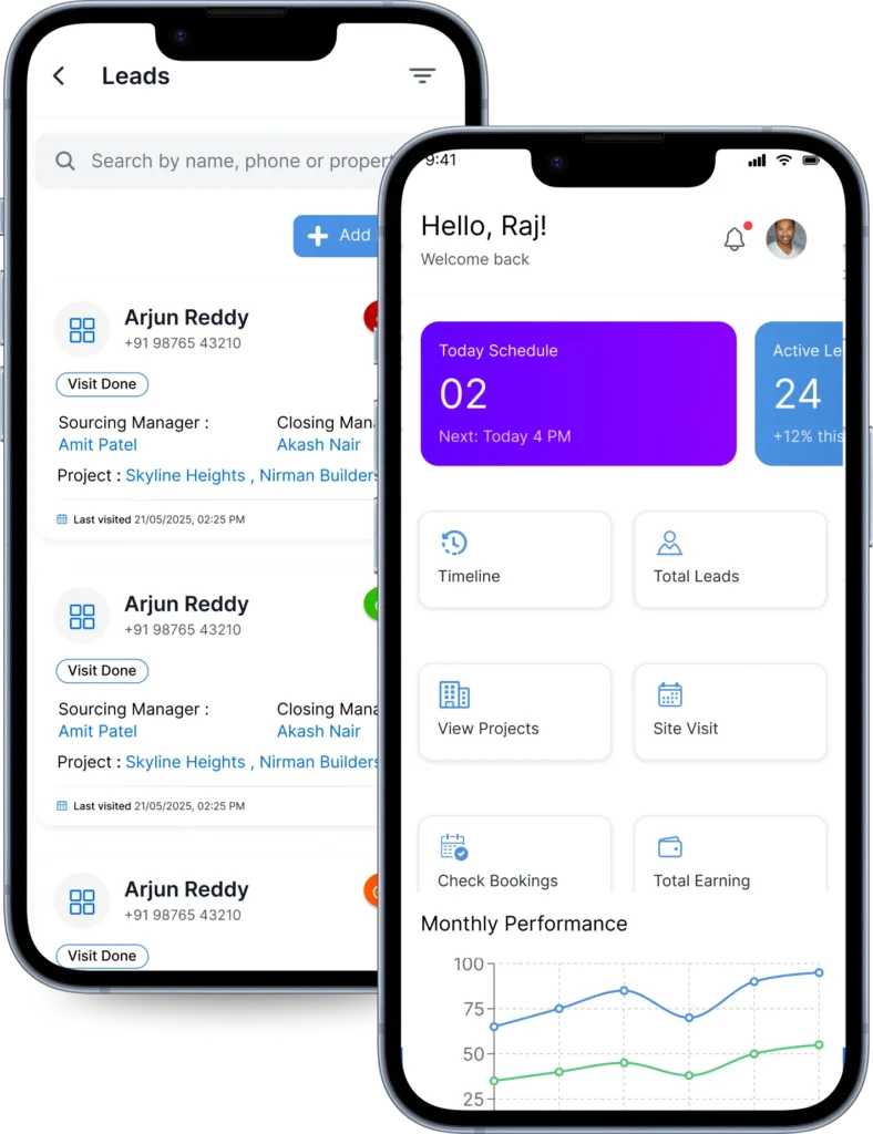 Real estate CRM India feature for channel partners